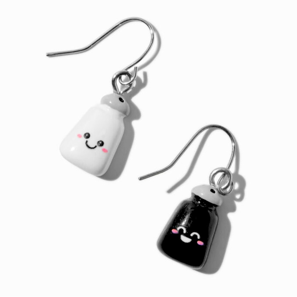 Salt & Pepper Drop Earrings - NWT